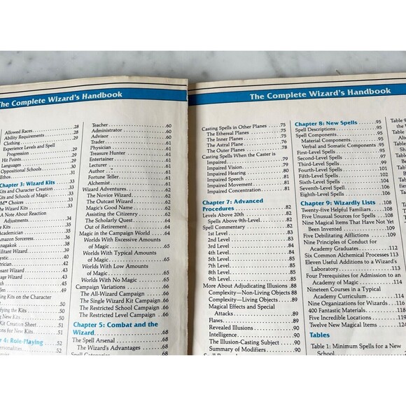 Advanced Dungeons & Dragons The Complete Wizard's Handbook AD & D 2nd Ed 2115 - Picture 8 of 12